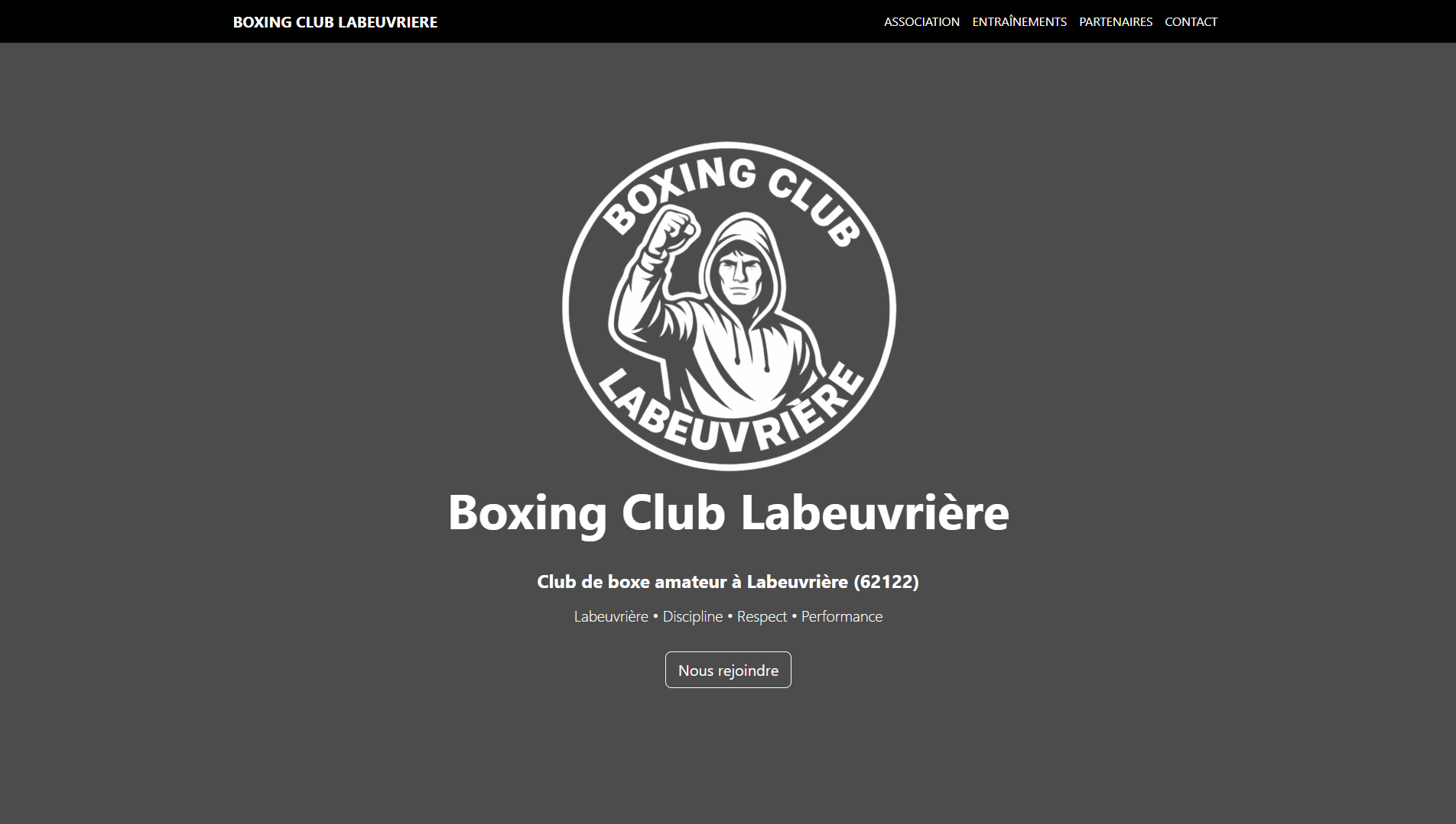 Aperçu du site Boxing Club Labeuvrière